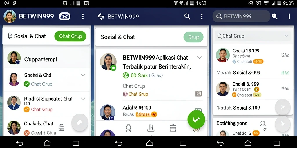 Antarmuka intuitif BETWIN999 untuk interaksi grup yang menyenangkan.
