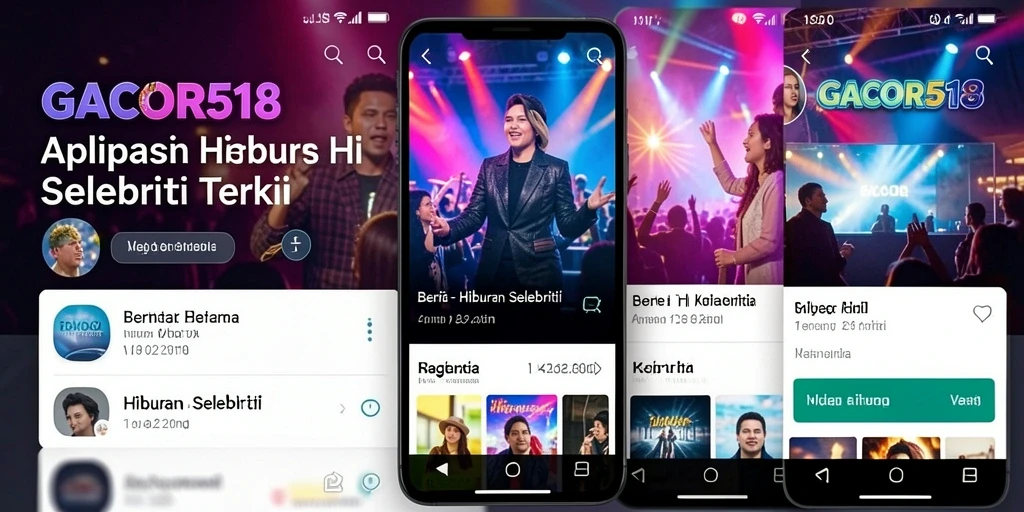 Antarmuka GACOR518 yang menarik dengan fitur berita hiburan.
