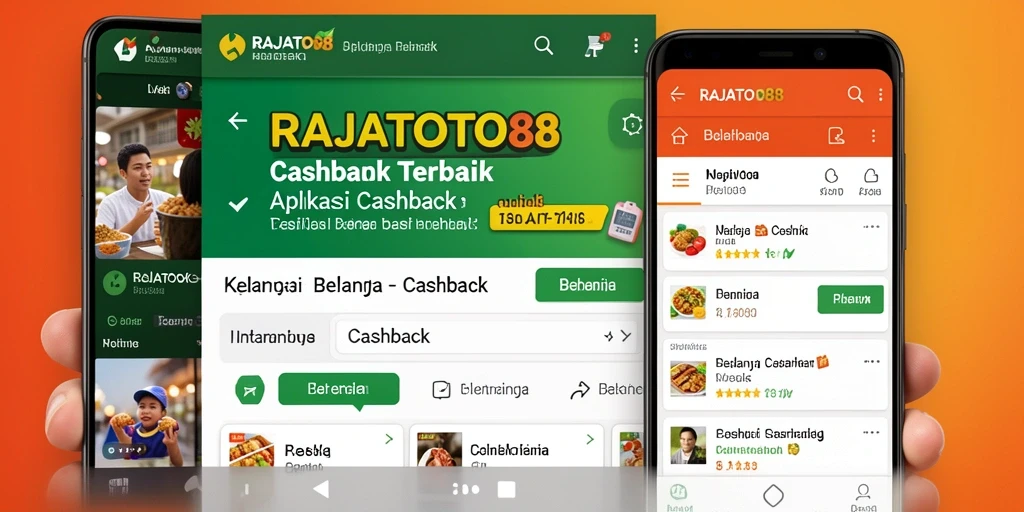 Tampilan antarmuka RAJATOTO88 menunjukkan berbagai penawaran cashback yang menarik.