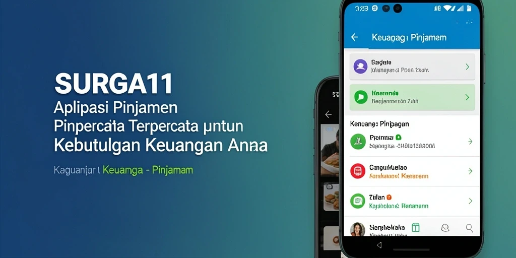 Tampilan utama SURGA11 dengan antarmuka yang user-friendly dan fungsi pinjaman lengkap.